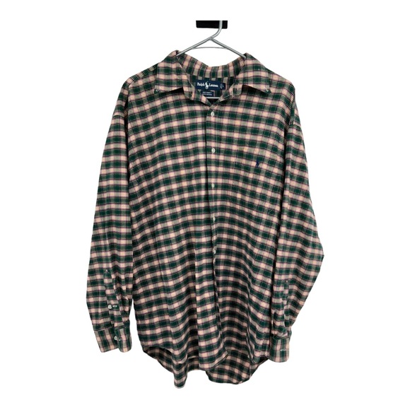 Ralph Lauren Blue Label Other - Ralph Lauren Cotton Button Down Long Sleeve Plaid Brushed Shirt